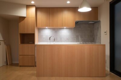 システムキッチンをいかした家具